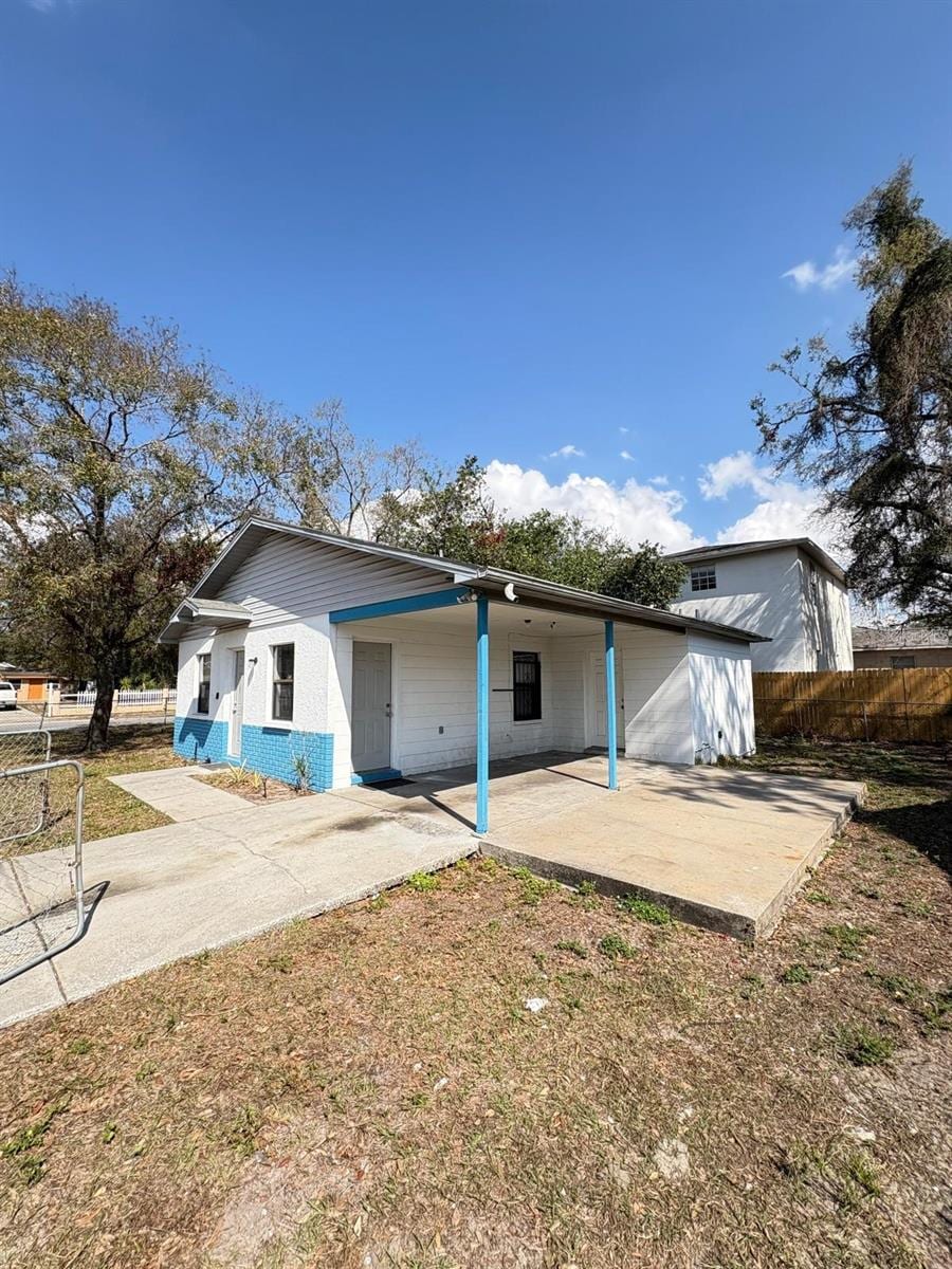 view of rear view of property