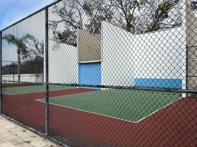 view of tennis court