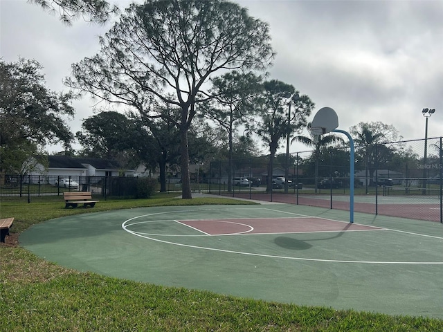 view of sport court