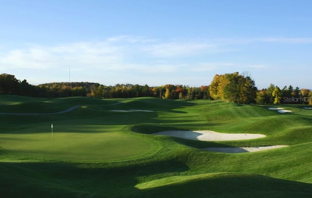 view of home's community featuring view of golf course