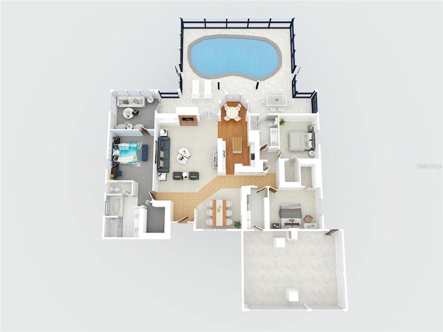 2893 Turtle Ter, Palm Harbor, FL 34683 - floor plan / room layout