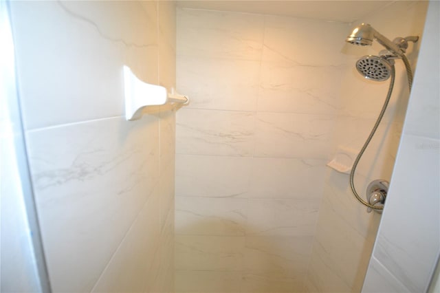 room details featuring tiled shower