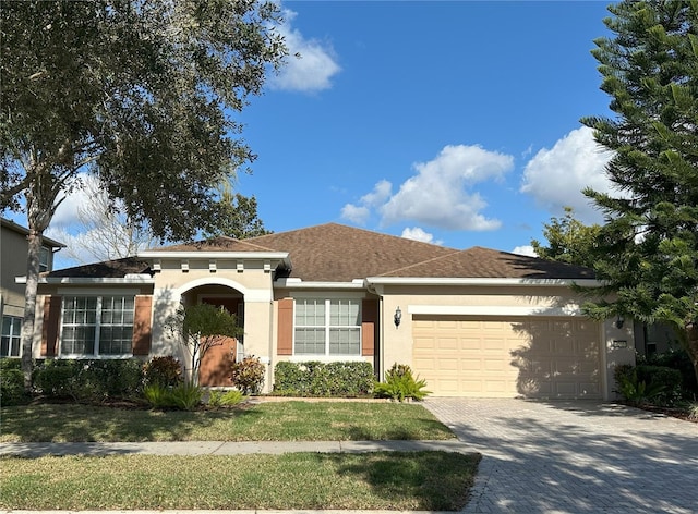 ranch-style house with a garage