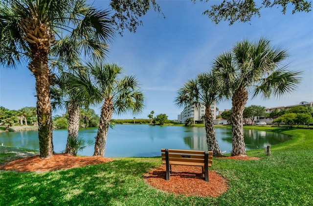 view of water feature