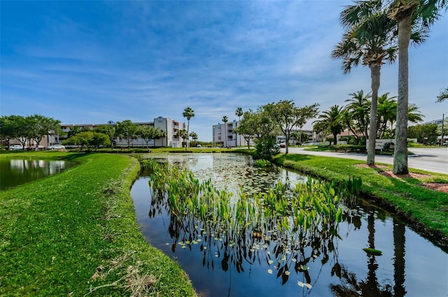 view of water feature