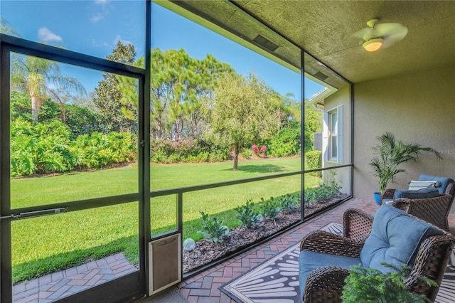 view of sunroom / solarium