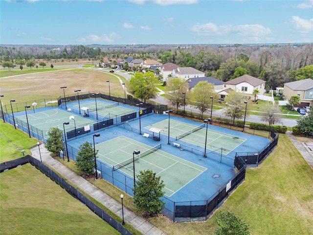 drone / aerial view featuring a residential view