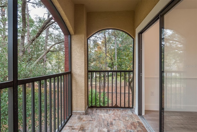 view of balcony