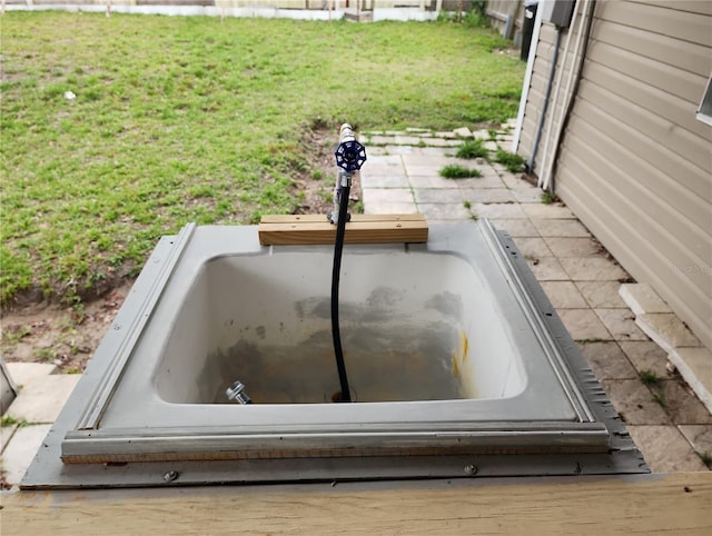 6328 W Park Dr, Homosassa, FL 34446 - view of storm shelter featuring a lawn