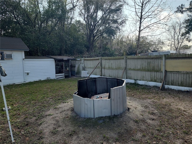 6328 W Park Dr, Homosassa, FL 34446 - view of yard with an outdoor structure and fence