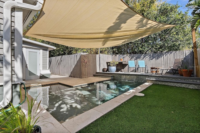 view of pool with a patio area