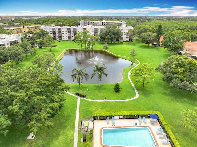 8174 Terrace Garden Dr N Unit 307, Saint Petersburg, FL 33709 - bird's eye view featuring a water view