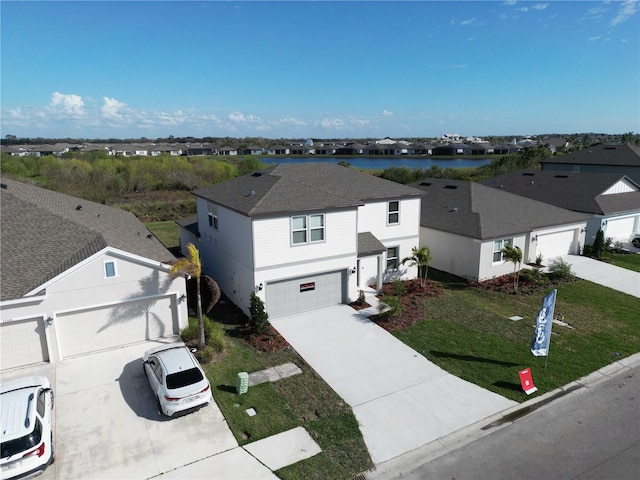 bird's eye view with a residential view