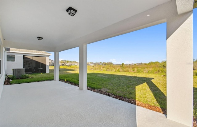 view of patio featuring cooling unit