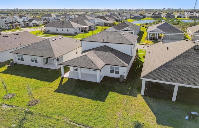 bird's eye view with a residential view