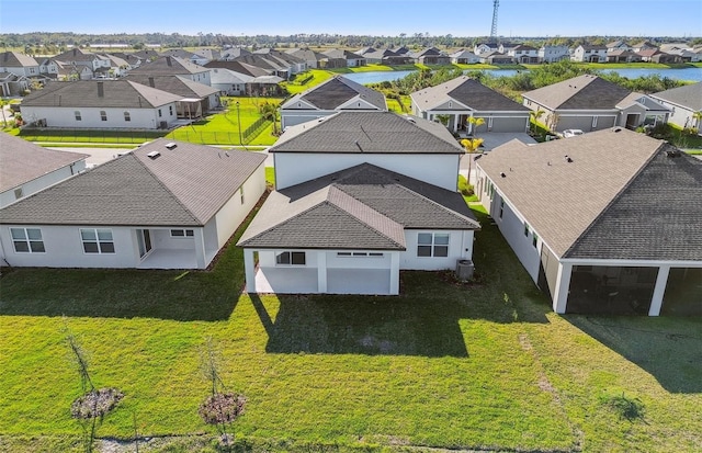 aerial view featuring a residential view