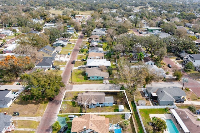 aerial view featuring a residential view