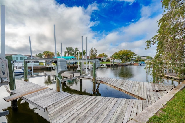 5033 Blue Heron Dr, New Port Richey, FL 34652 - dock area featuring a water view