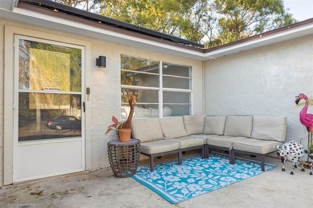 view of patio / terrace featuring an outdoor hangout area