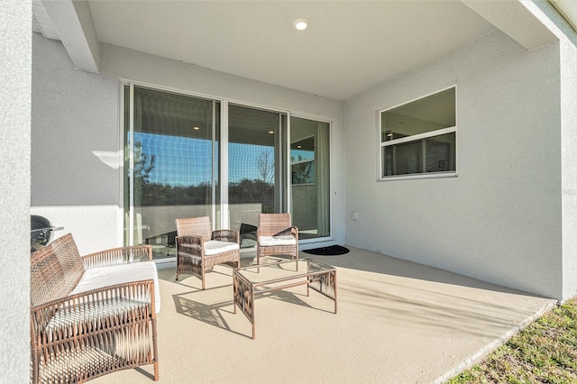 view of patio / terrace featuring outdoor lounge area