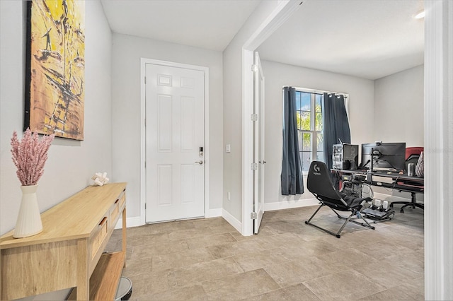 22990 Scaglione Dr, Lutz, FL 33549 - office area with baseboards