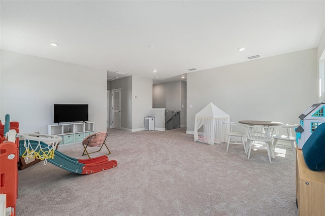 22990 Scaglione Dr, Lutz, FL 33549 - game room featuring carpet flooring and recessed lighting