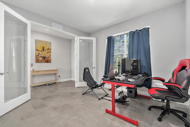 22990 Scaglione Dr, Lutz, FL 33549 - office area with french doors