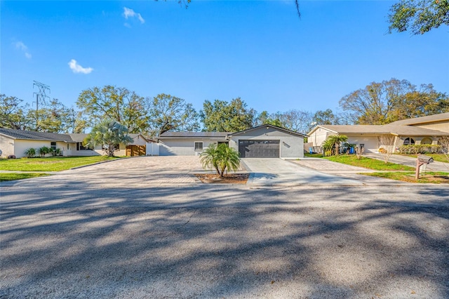 ranch-style house with a garage