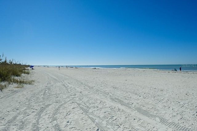 water view with a view of the beach