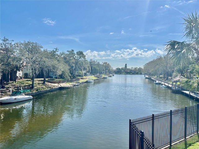 6308 Newtown Cir Unit 8C5, Tampa, FL 33615 - water view featuring fence
