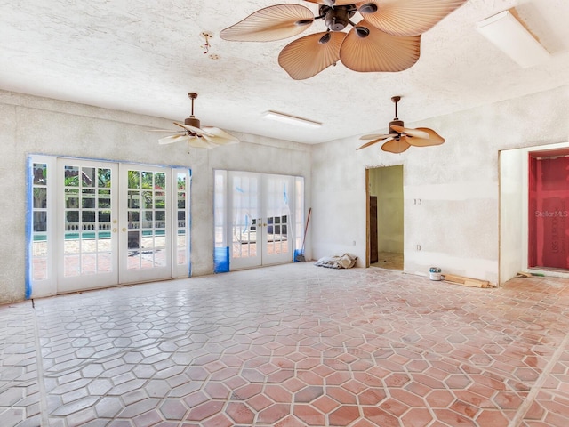 5020 S Shore Crest Cir, Tampa, FL 33609 - interior space with ceiling fan and french doors