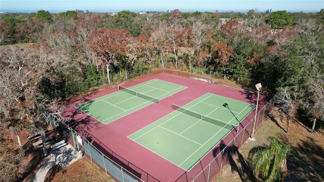 8600 Berkley Dr, Hudson, FL 34667 - view of tennis court