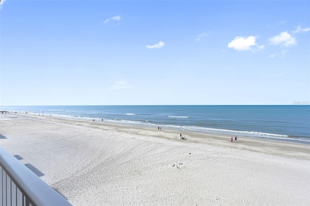 property view of water with a view of the beach