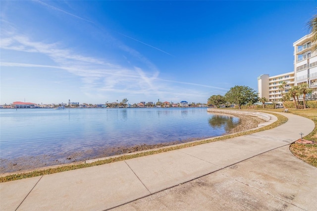 property view of water