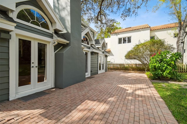 view of patio / terrace with french doors