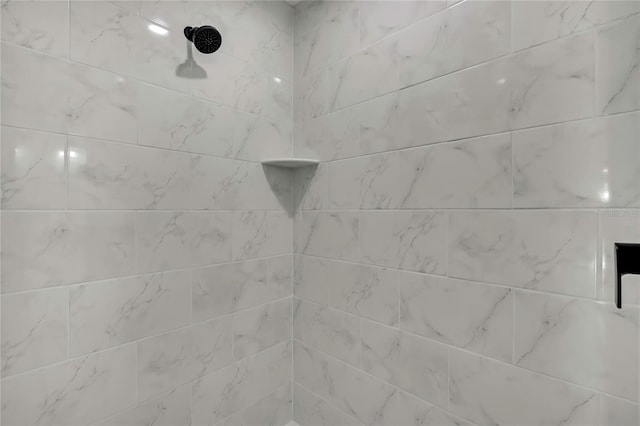 room details featuring tiled shower