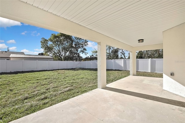 view of patio / terrace featuring a fenced backyard