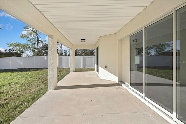 view of patio / terrace with fence