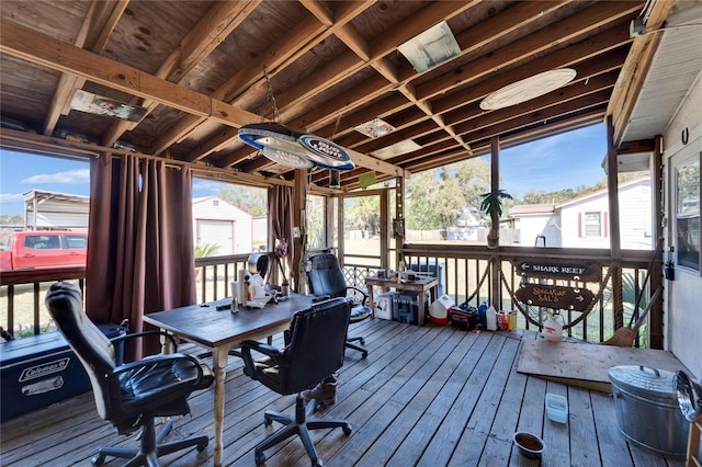 view of sunroom / solarium