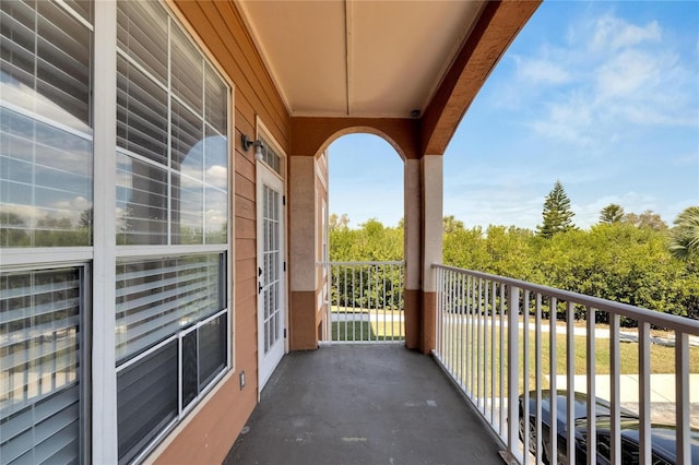 view of balcony