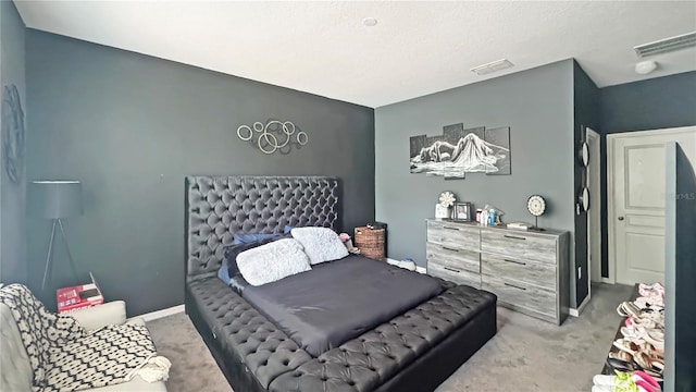 9362 Oglethorpe Dr, Groveland, FL 34736 - carpeted bedroom featuring baseboards and a textured ceiling