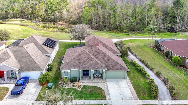 25950 Risen Star Dr, Wesley Chapel, FL 33544 - drone / aerial view
