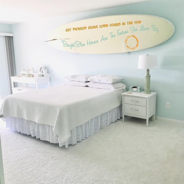 bedroom featuring carpet floors