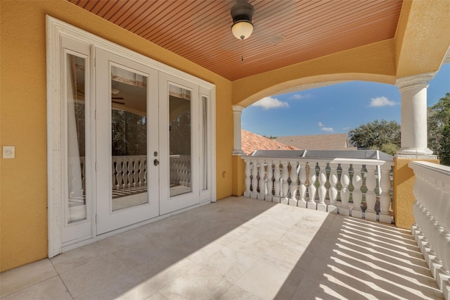 view of patio / terrace with french doors