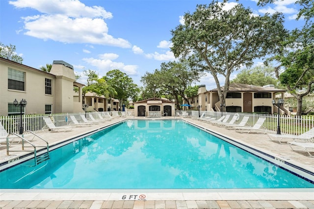 view of pool with a patio