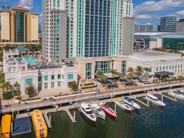 city view featuring a water view