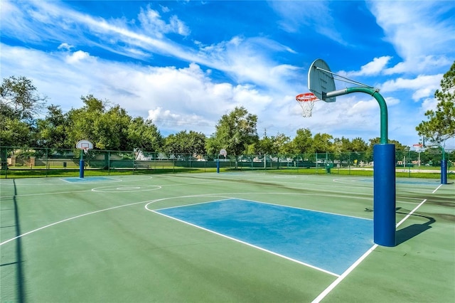 view of sport court