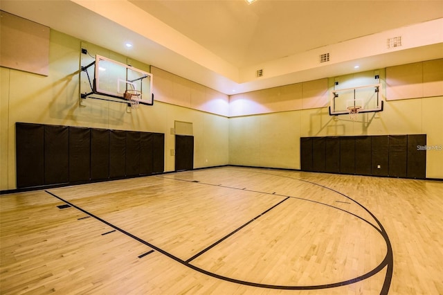 view of basketball court