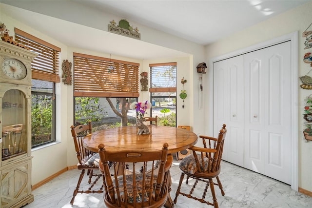 view of dining area