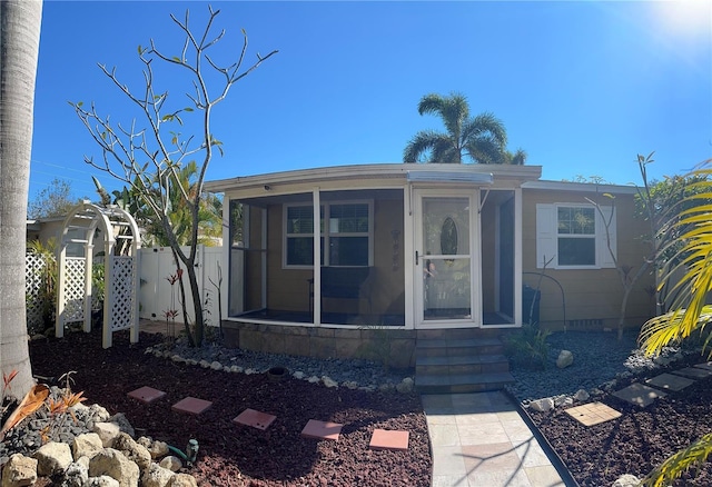 view of front of home